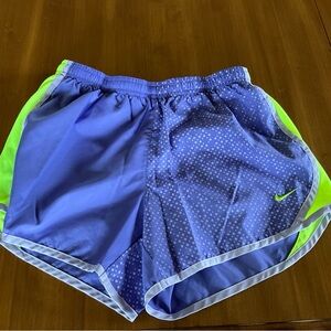 Nike Lavender and Green Athletic Shorts Lightweight Breathable Design